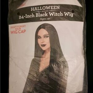 Black Witch Wig - Halloween Accessory